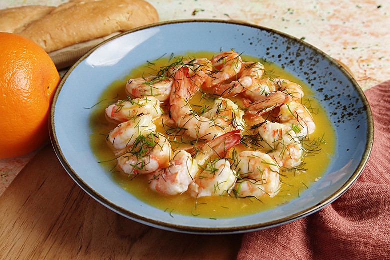Scampi in Dillsauce
