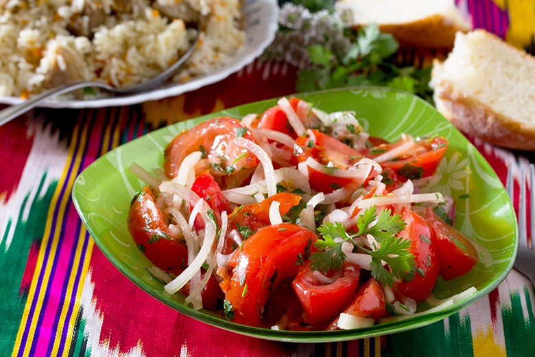 Koriander-Tomaten-Salat