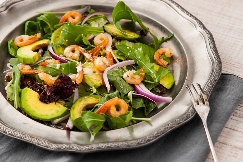 Garnelen-Avocado-Salat