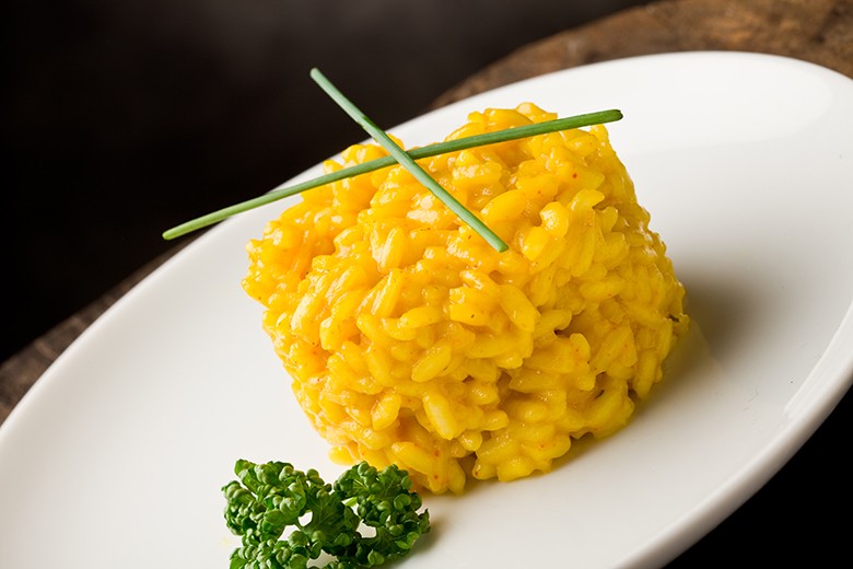 Risotto mit Safran und Rindermark