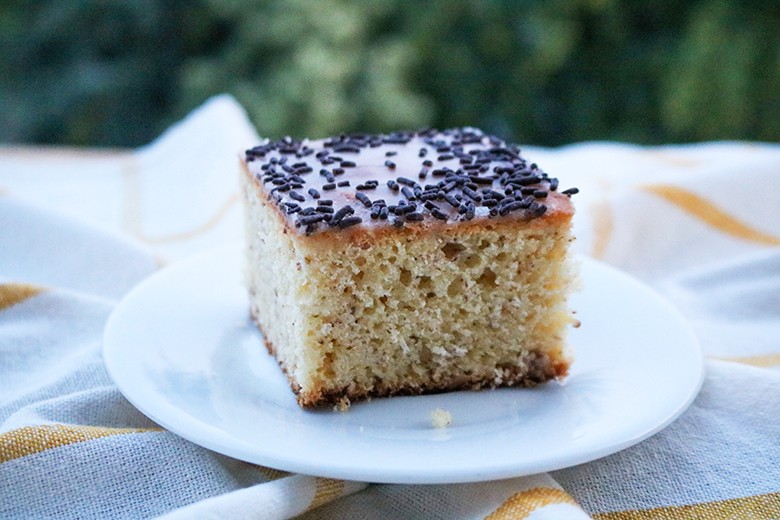 Saftiger Sprudelkuchen vom Blech