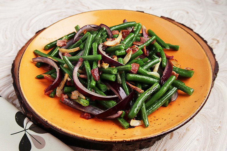Bohnengemüse mit Speck