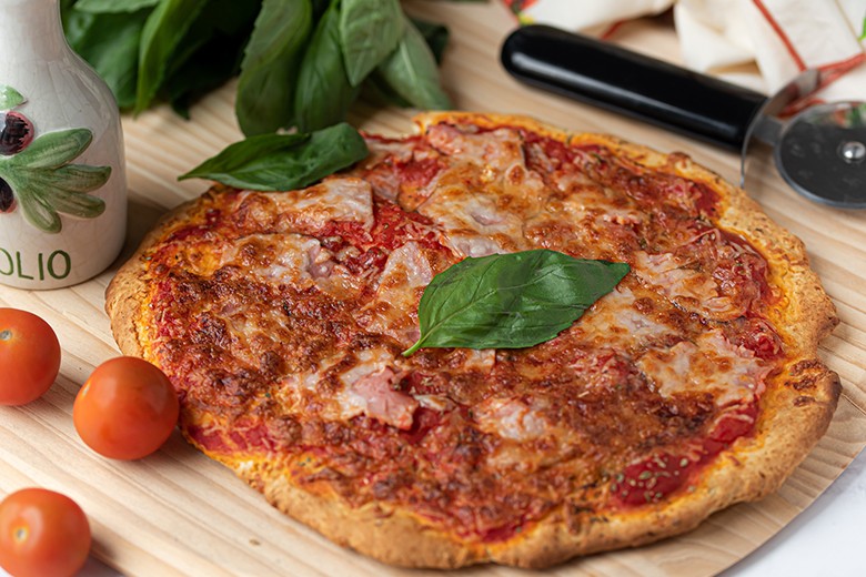 Pfannenpizza mit Backpulver