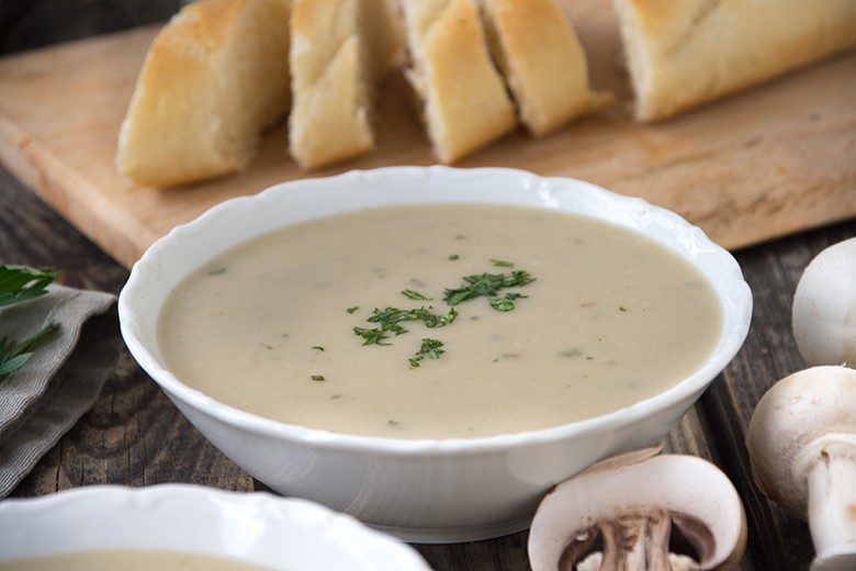 Champignonsuppe ohne Sahne