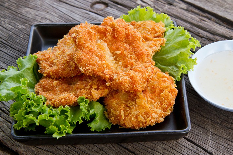 Frittierte Garnelen