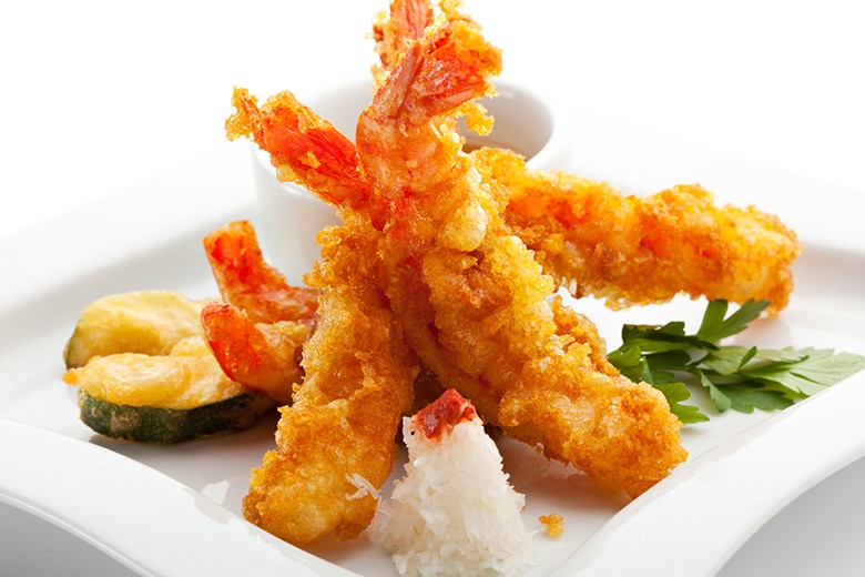 Tempura-Garnelen