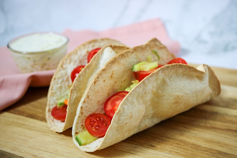 Gurkensalat mit Tacos