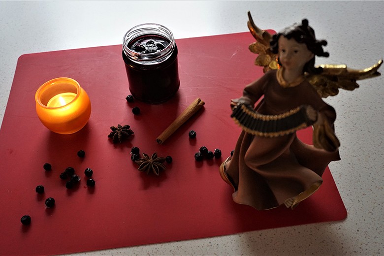 Weihnachtsmarmelade mit Marzipan