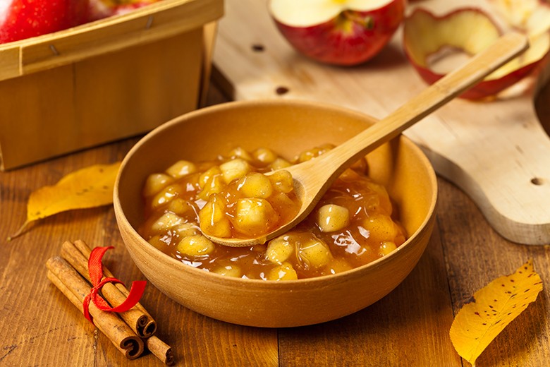 Weihnachtsmarmelade mit Apfel und Zimt