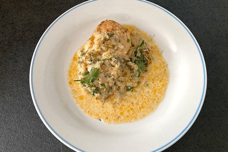 Zwiebel-Sahne-Hähnchen