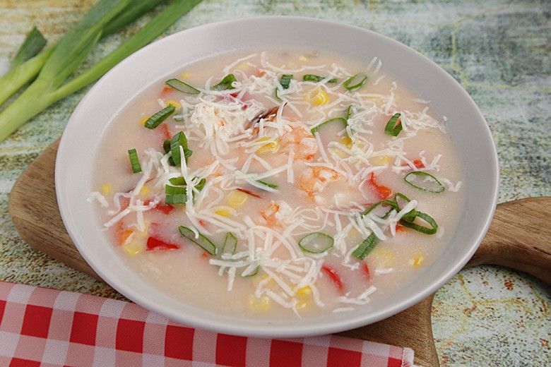 Amerikanische Maissuppe