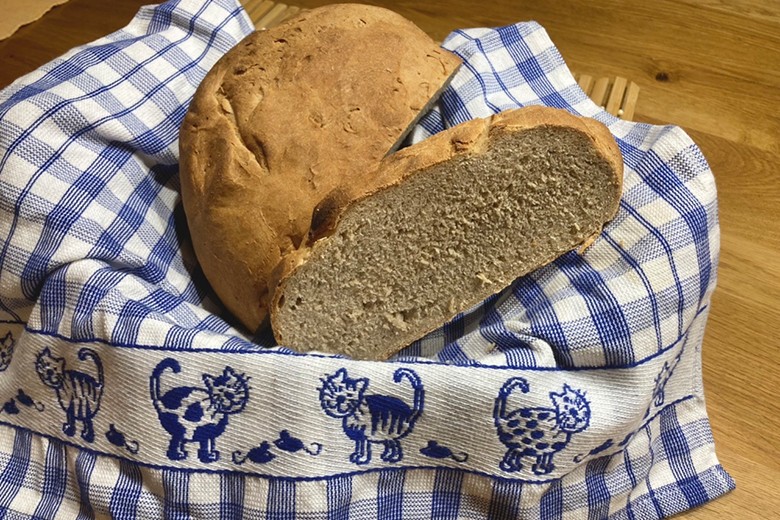 Bierbrot mit Kruste