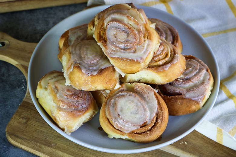 Zimtschnecken mit Frischkäse-Frosting