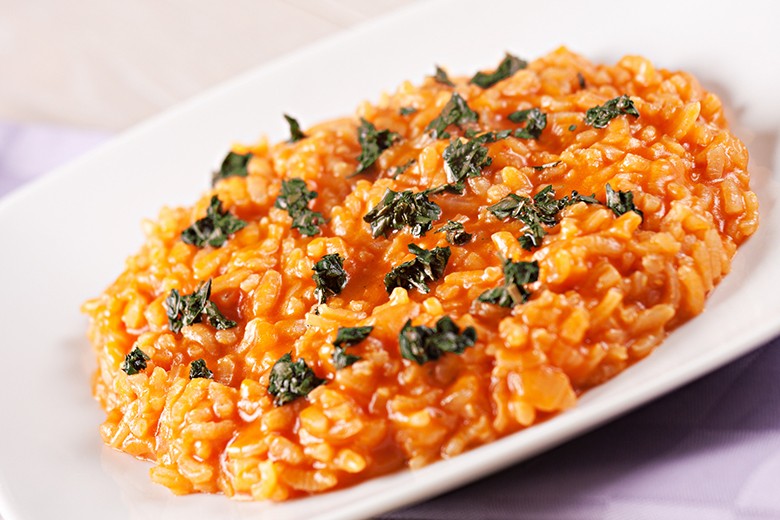 Cremiger Risotto mit Tomaten