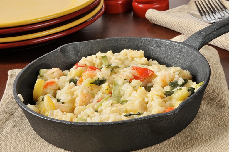 Knoblauch-Garnelen-Risotto