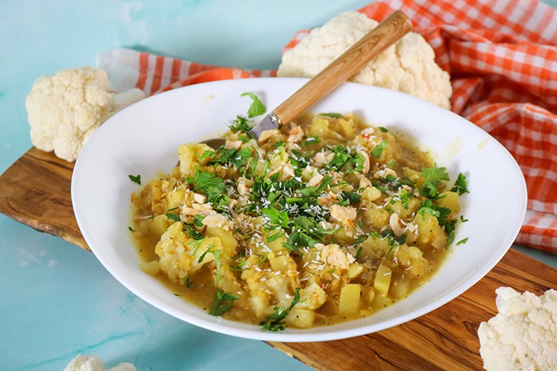 Linsencurry mit Blumenkohl