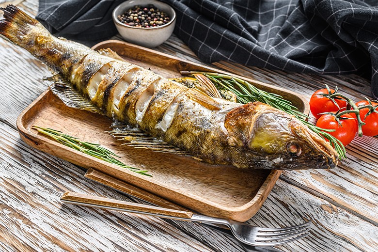 Gegrillter Zander
