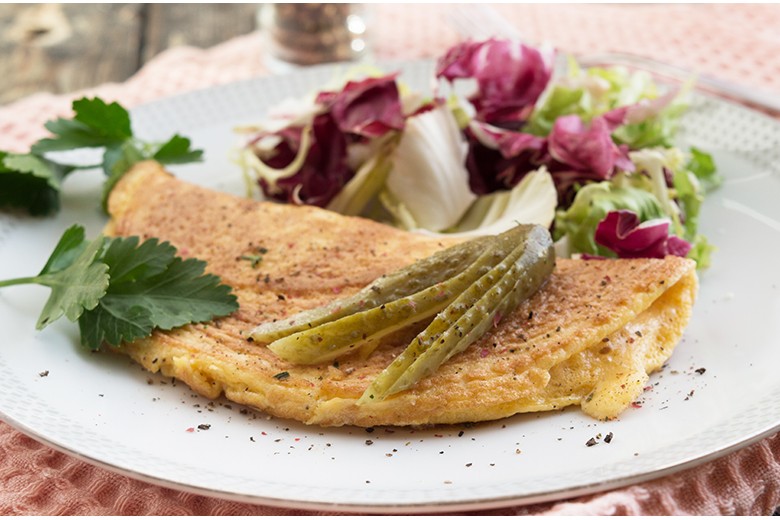 Käse-Eieromeletts