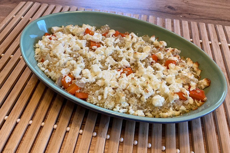Couscous mit Fetakrümeln