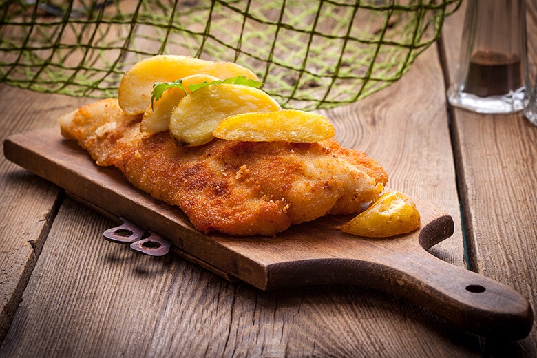 Gebackenes Kabeljaufilet