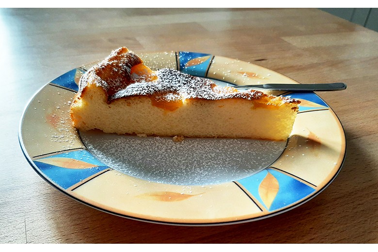 Quark-Mandarinen-Kuchen ohne Boden