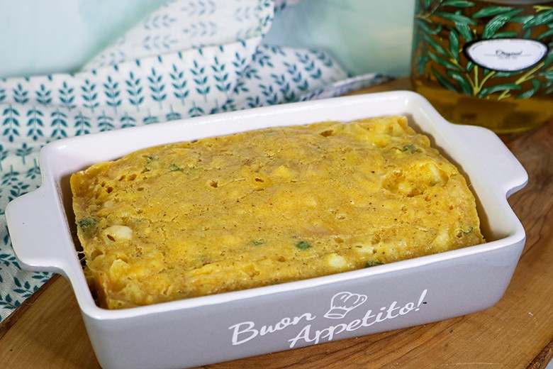 Mikrowellen-Schinken-Käse Auflauf