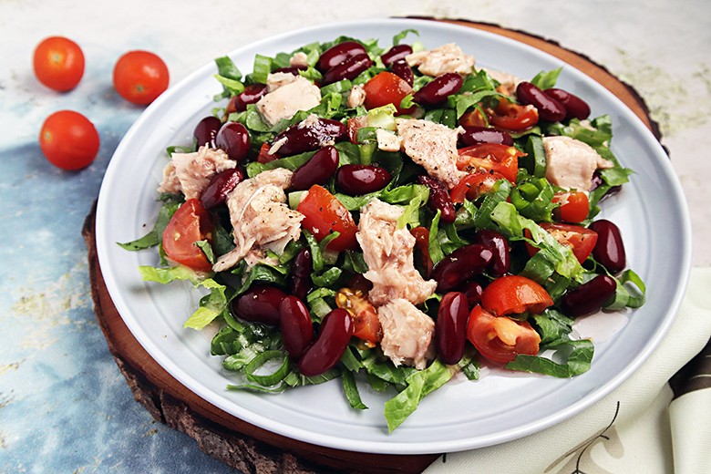 Thunfisch-Salat mit Bohnen