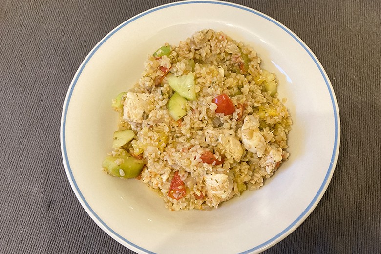 Puten-Bulgur-Pfanne