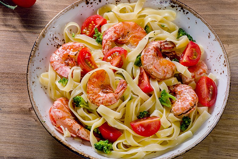 Garnelenspaghetti