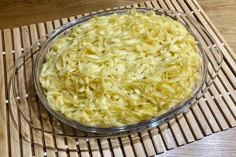 Nudeln mit Ricottasahne