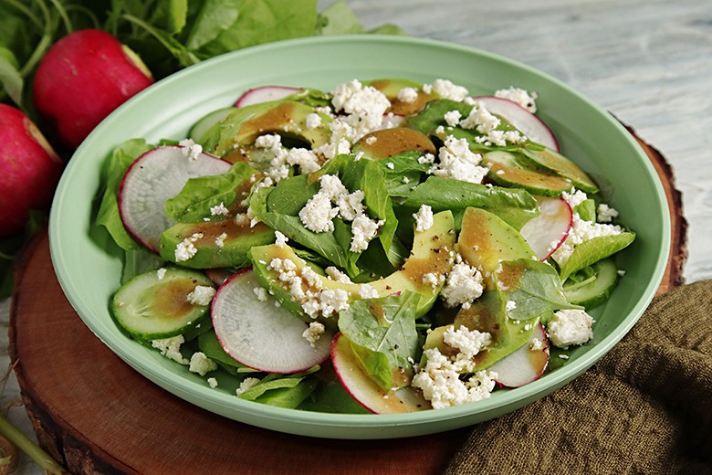 Spinatsalat mit Avocado