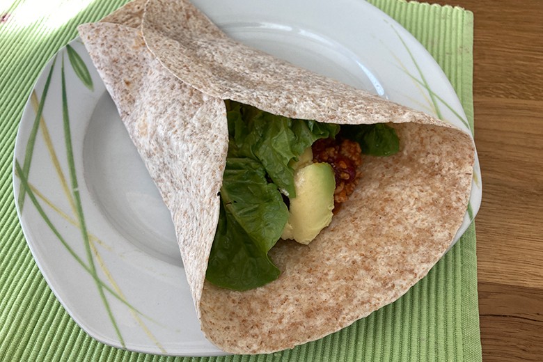 Würzige Tortillas mit Avocado