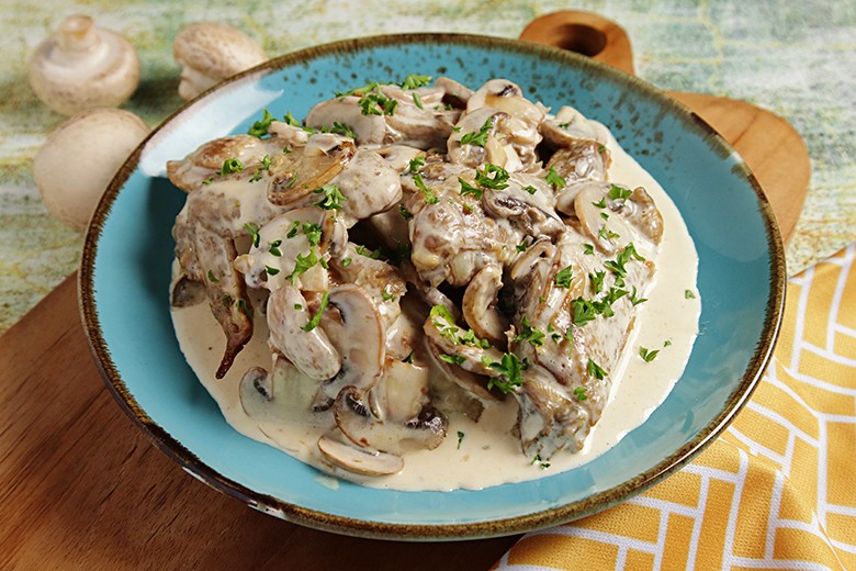 Hähnchen in Sahnesauce
