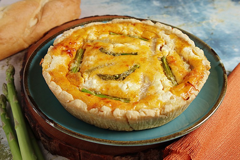 Spargel-Käse-Quiche