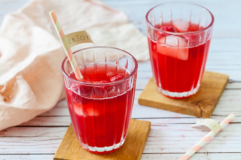 Himbeer-Mocktail