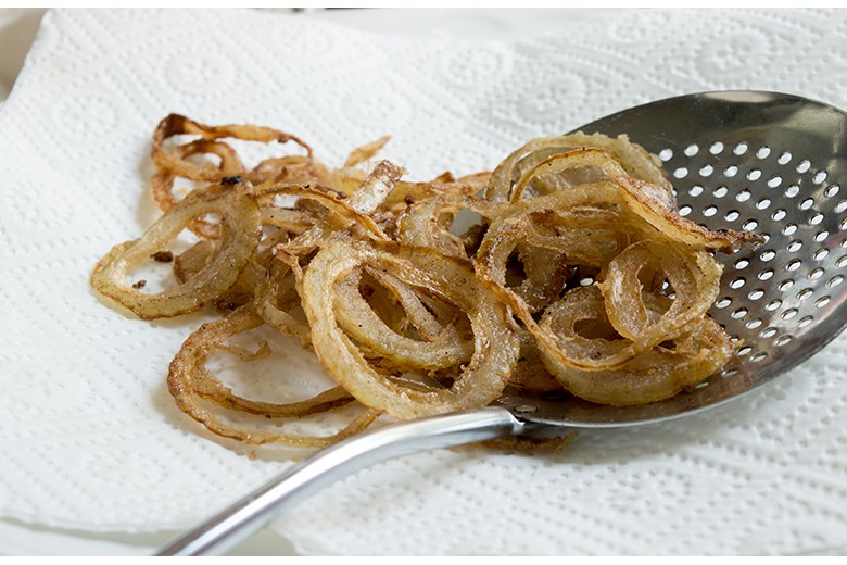 Geröstete Zwiebelringe