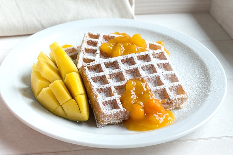 Süße Frühstückswaffeln