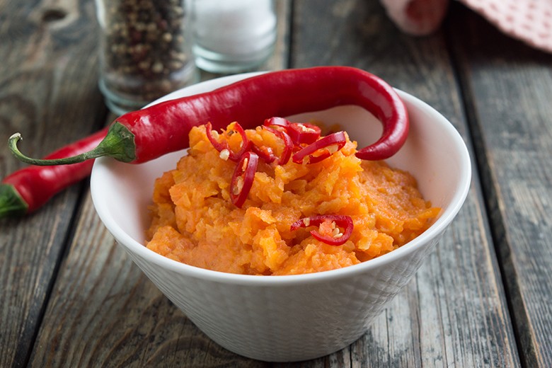 Kürbis-Chili-Rahmpüree