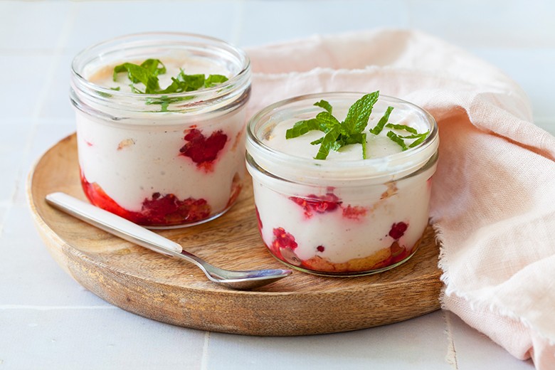 Himbeer-Quark-Dessert