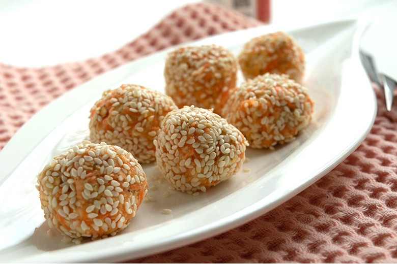 Karotten-Proteinballs