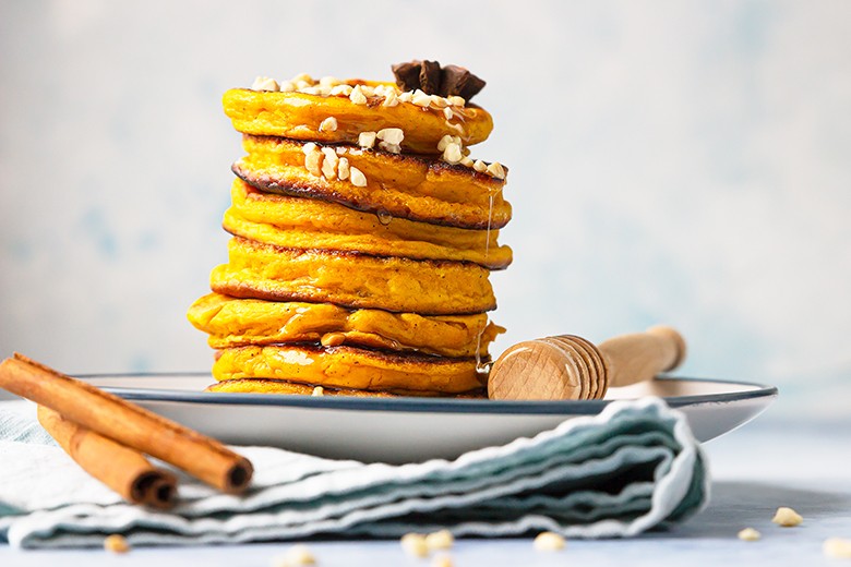 Kürbis-Pancakes