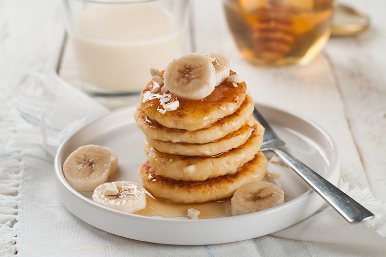 Quark-Pancakes mit Honig
