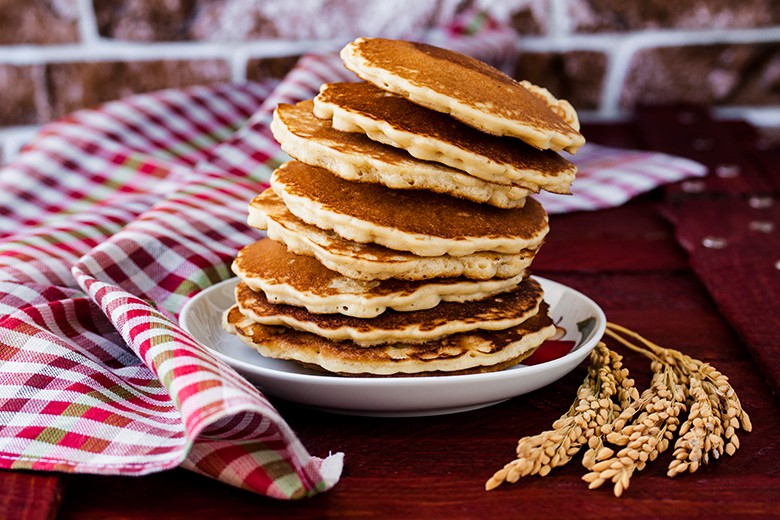 Glutenfreie Pancakes aus Reismehl