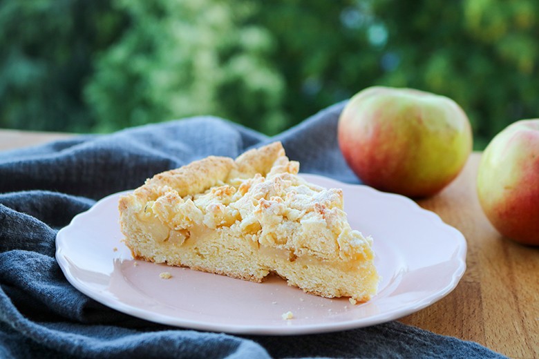 Apfelmuskuchen mit Streusel