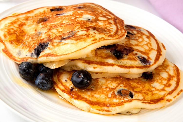 Blaubeer-Pfannkuchen