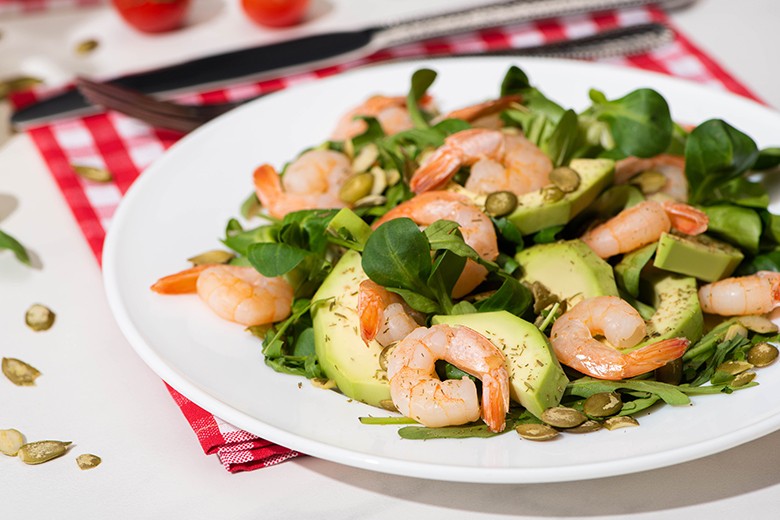 Avocado-Garnelen-Salat