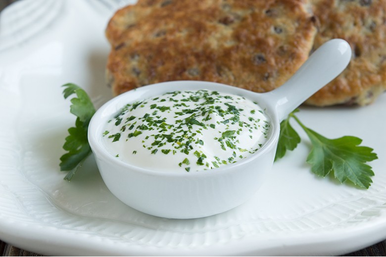 Crème fraîche-Knoblauch-Dip