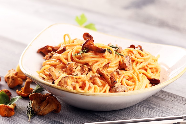 Pasta mit Pfifferlingen
