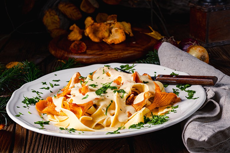 Tagliatelle mit Pfifferlingen