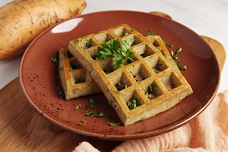 Süßkartoffel-Waffeln
